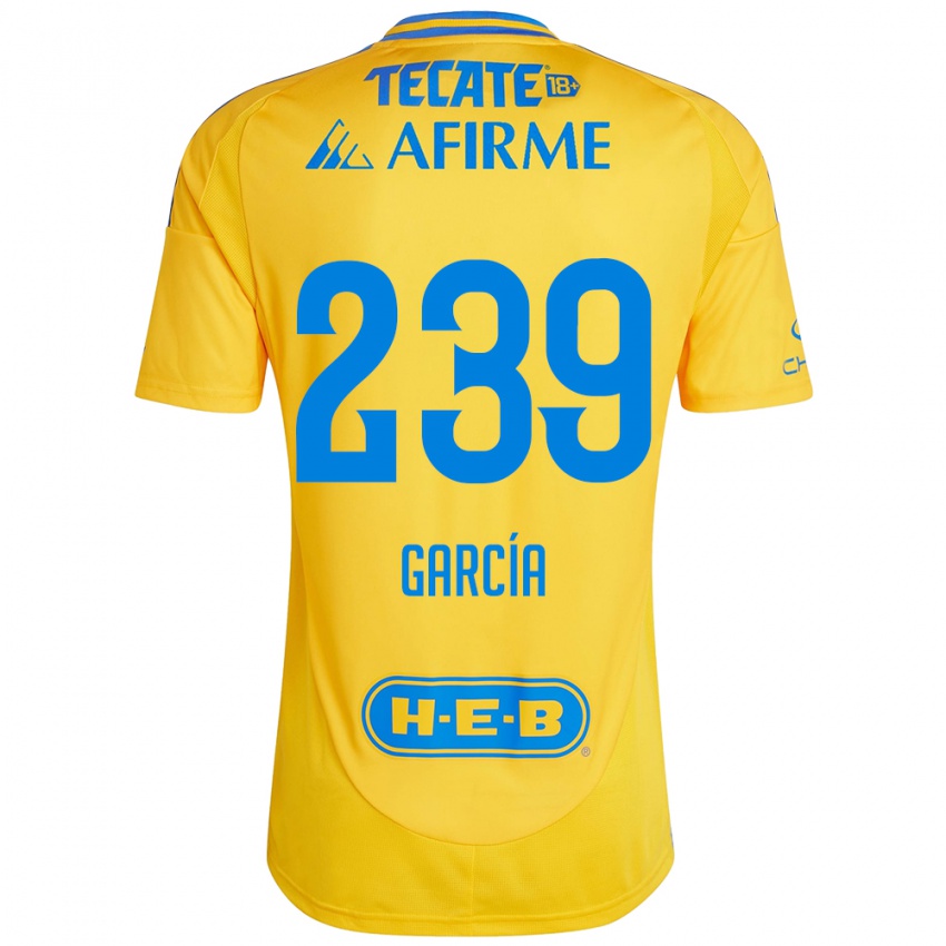 Hombre Camiseta Diego García #239 Oro Amarillo 1ª Equipación 2024/25 La Camisa Argentina