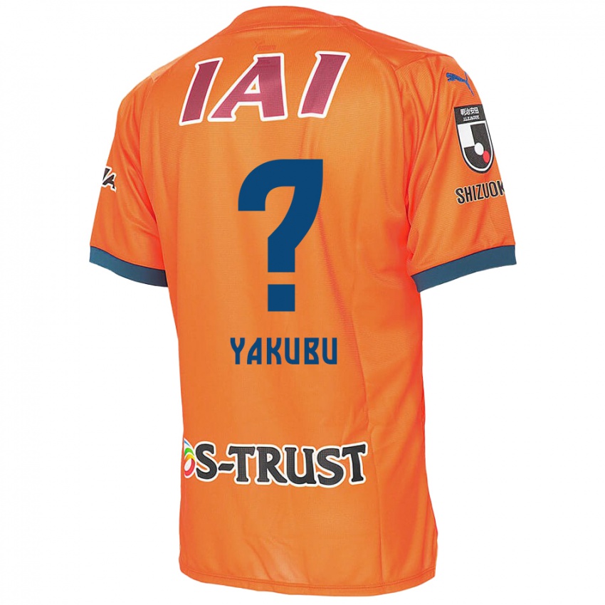 Hombre Camiseta Aziz Yakubu #0 Naranja Azul 1ª Equipación 2024/25 La Camisa Argentina