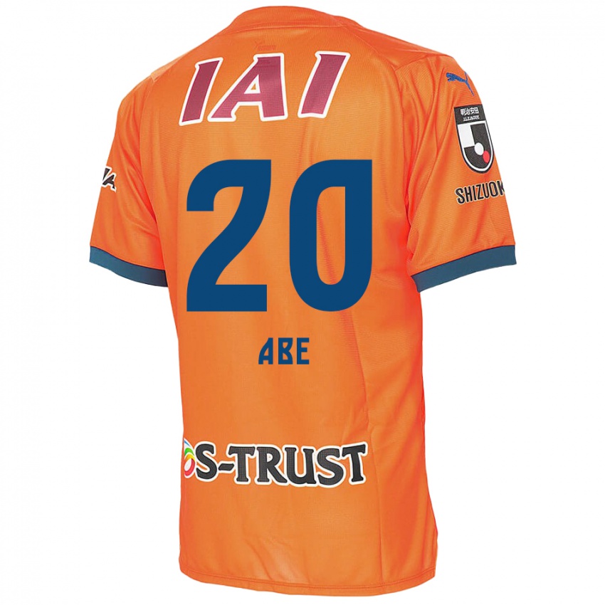 Hombre Camiseta Ryoya Abe #20 Naranja Azul 1ª Equipación 2024/25 La Camisa Argentina