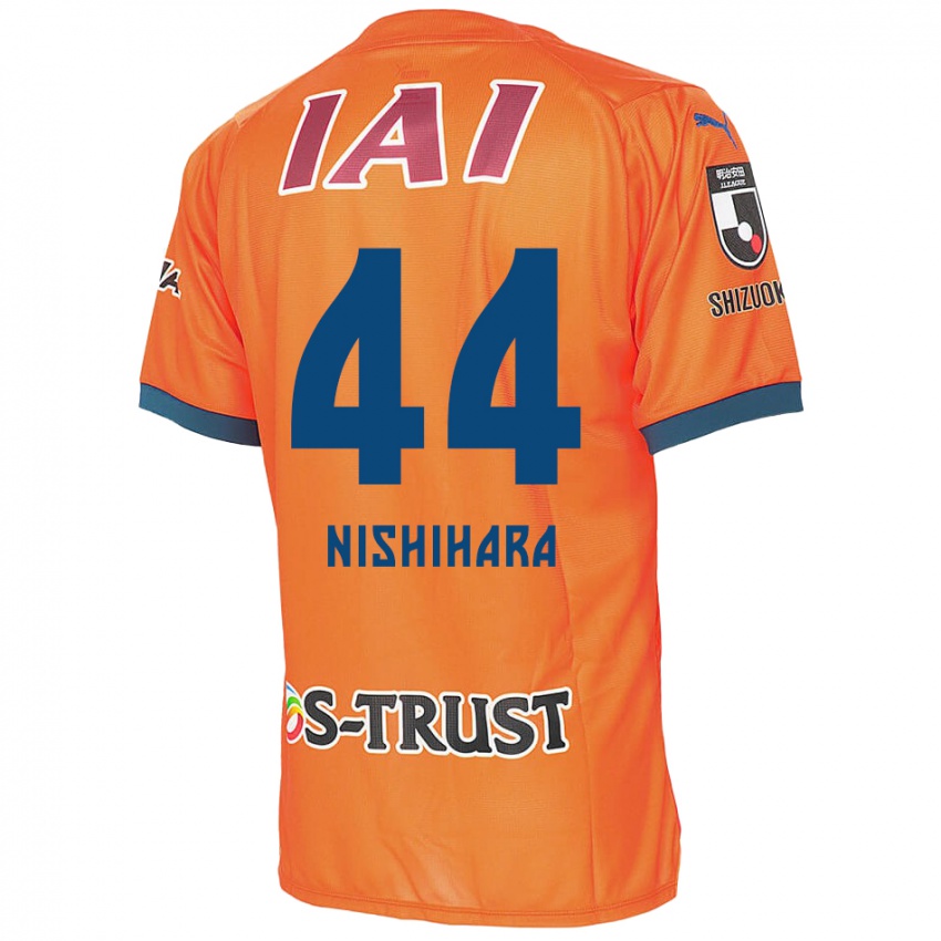 Hombre Camiseta Motoki Nishihara #44 Naranja Azul 1ª Equipación 2024/25 La Camisa Argentina