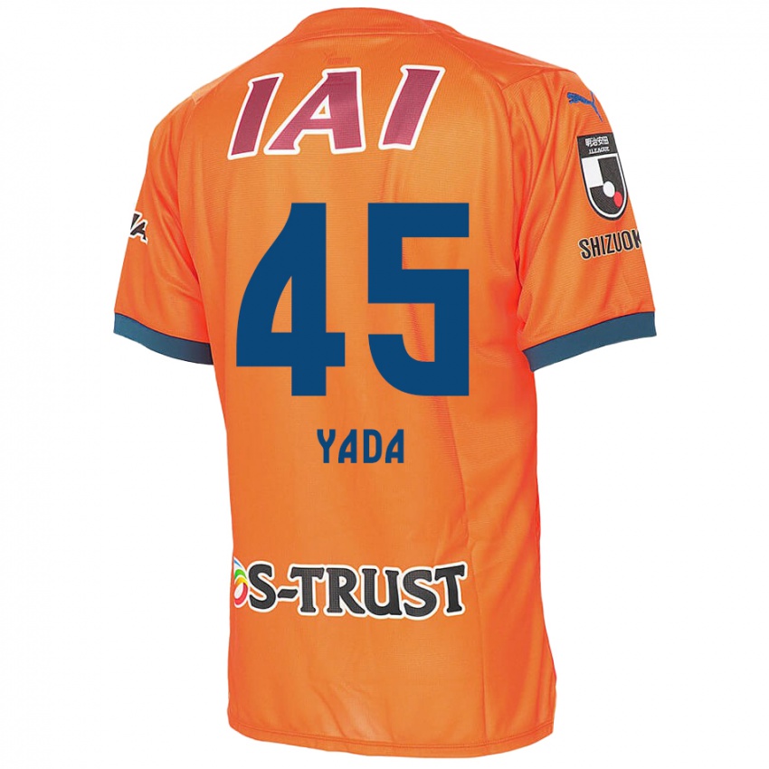 Hombre Camiseta Ryunosuke Yada #45 Naranja Azul 1ª Equipación 2024/25 La Camisa Argentina