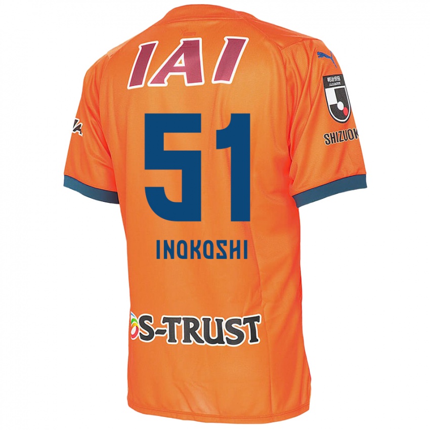 Hombre Camiseta Yui Inokoshi #51 Naranja Azul 1ª Equipación 2024/25 La Camisa Argentina