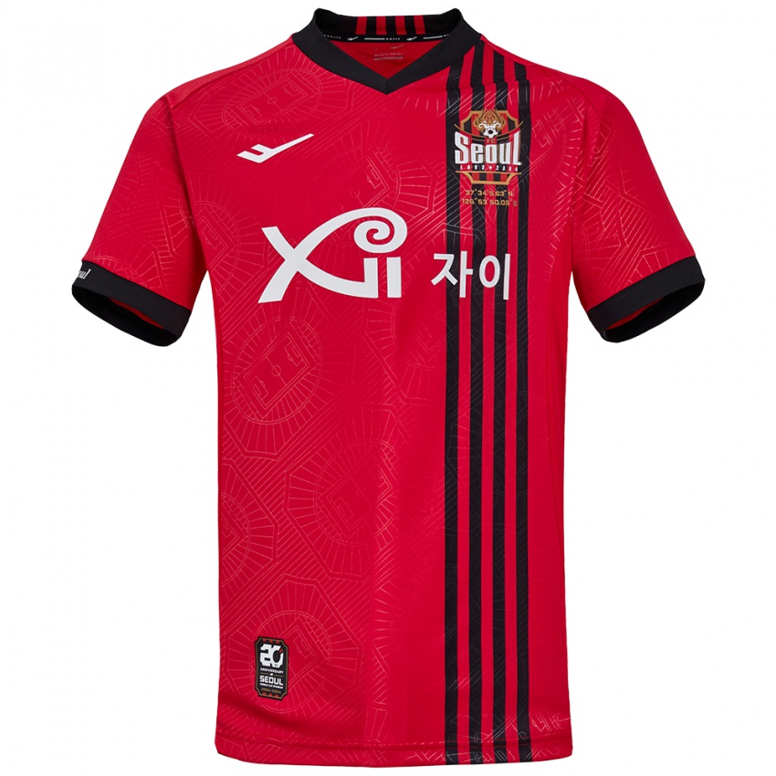 Hombre Camiseta Seong-Hun Park #40 Negro Rojo 1ª Equipación 2024/25 La Camisa Argentina