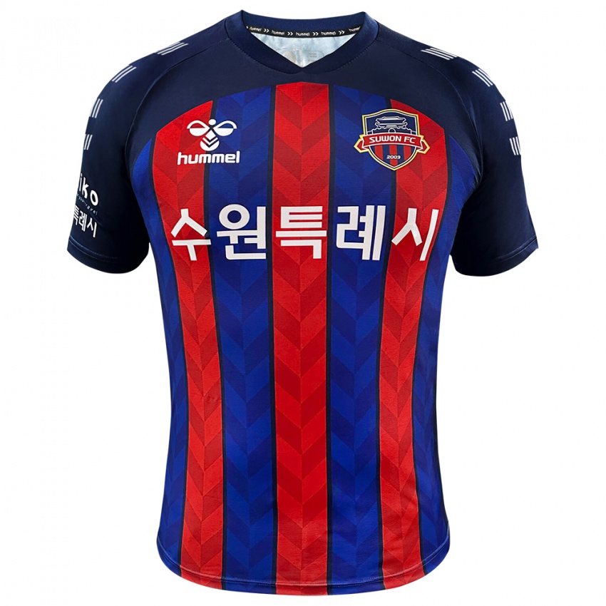 Hombre Camiseta One-Hyung Kim #42 Azul Rojo 1ª Equipación 2024/25 La Camisa Argentina