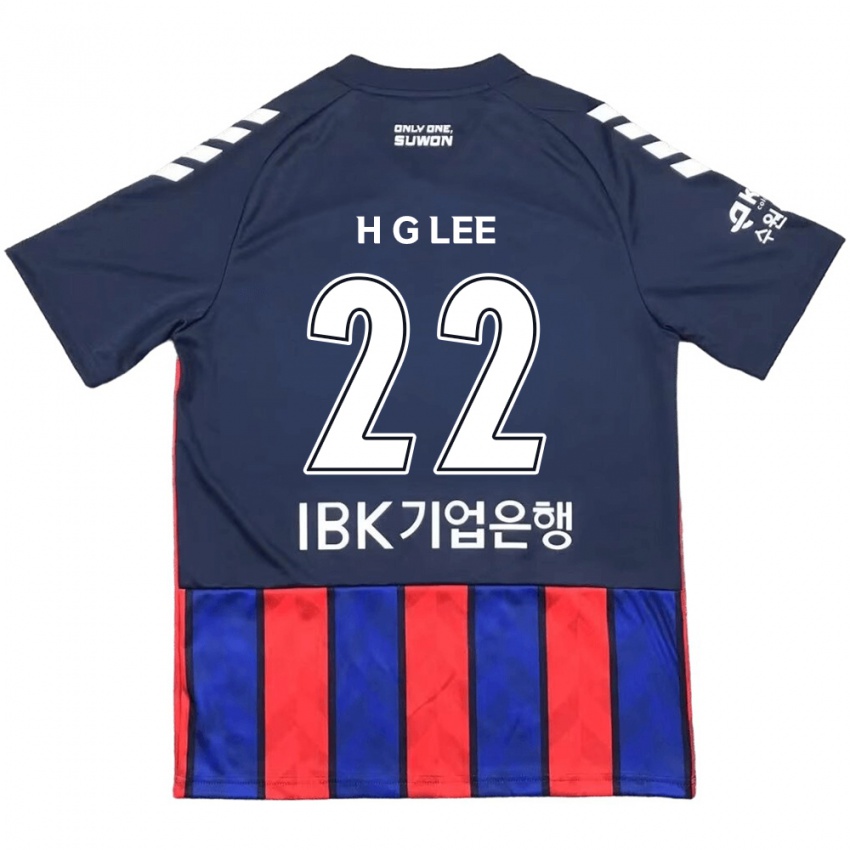 Hombre Camiseta Gwang-Hyeok Lee #22 Azul Rojo 1ª Equipación 2024/25 La Camisa Argentina