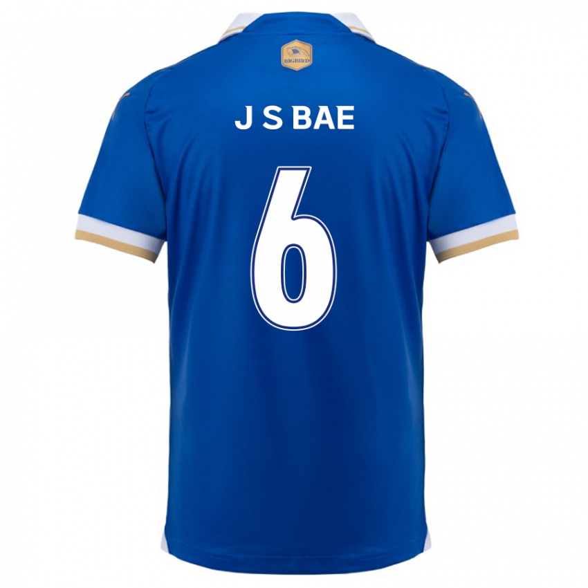 Hombre Camiseta Seo-Joon Bae #6 Azul Blanco 1ª Equipación 2024/25 La Camisa Argentina