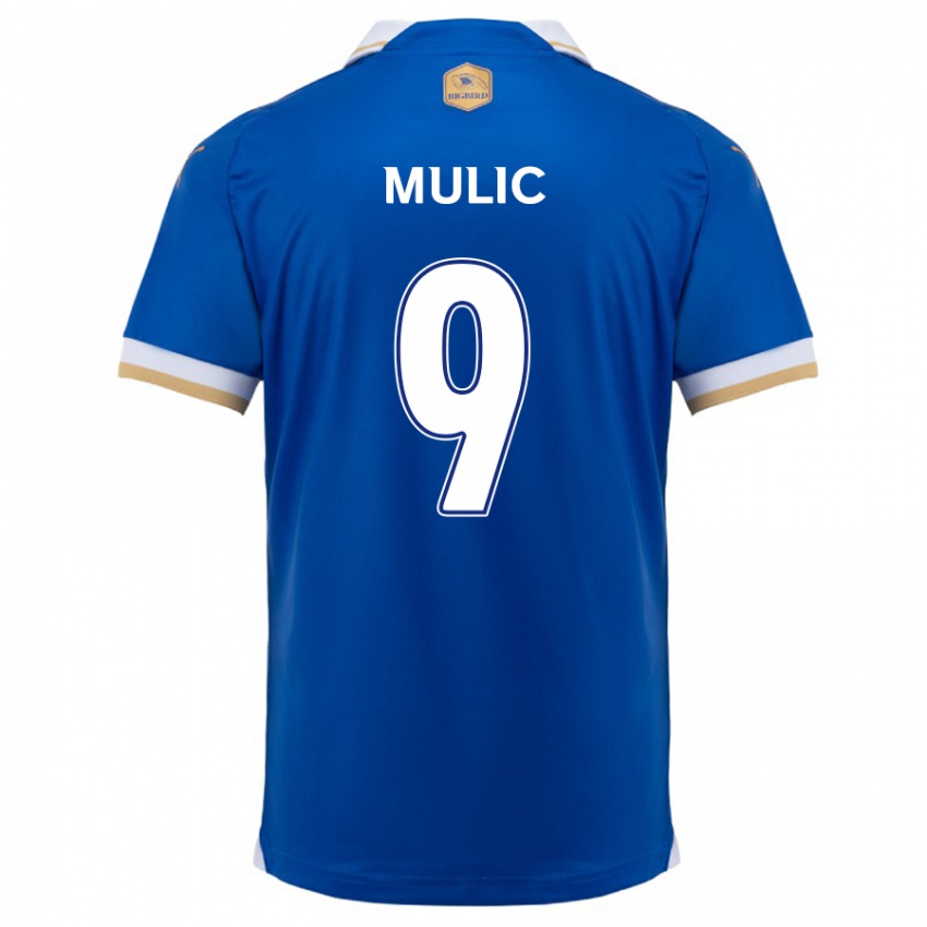 Hombre Camiseta Fejsal Mulic #9 Azul Blanco 1ª Equipación 2024/25 La Camisa Argentina