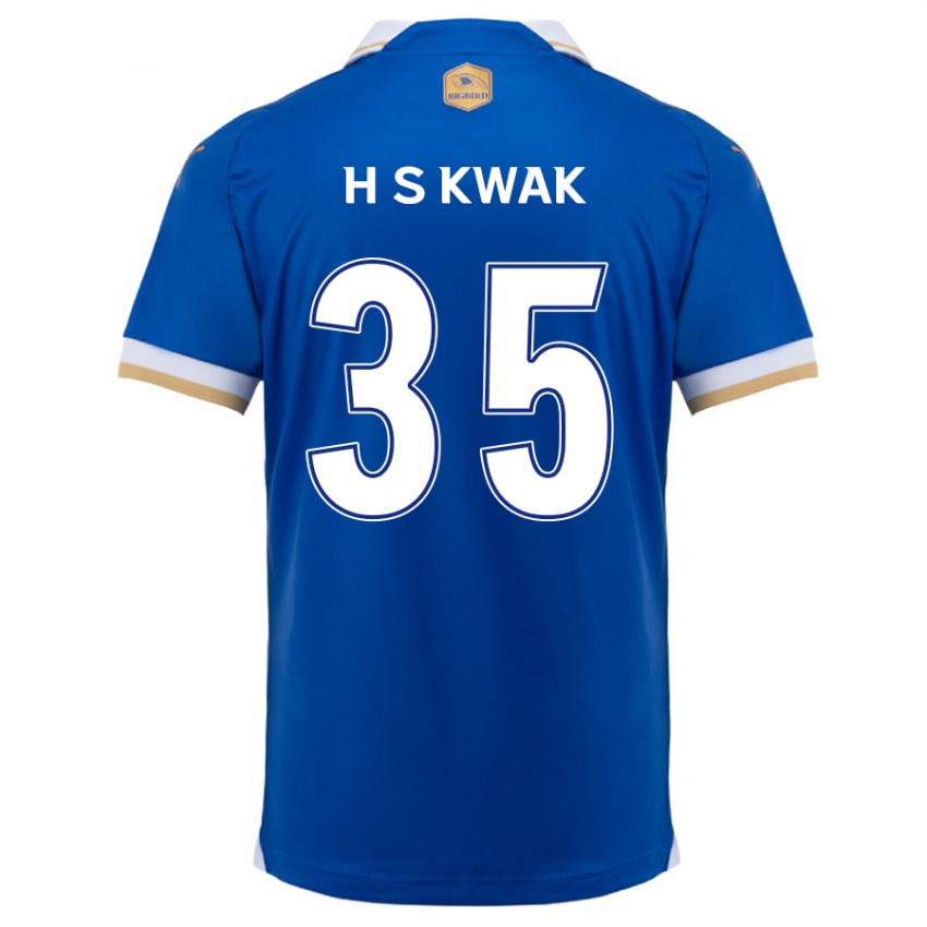 Hombre Camiseta Sung-Hoon Kwak #35 Azul Blanco 1ª Equipación 2024/25 La Camisa Argentina