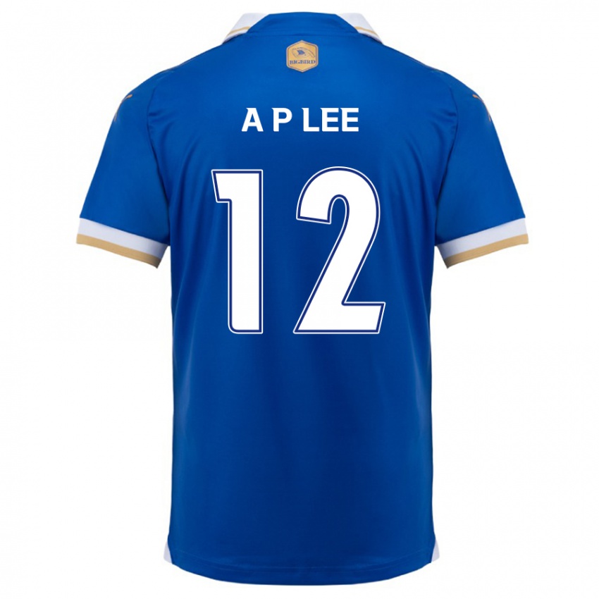 Hombre Camiseta Pyeong-An Lee #12 Azul Blanco 1ª Equipación 2024/25 La Camisa Argentina