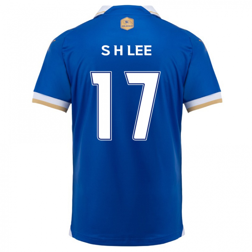 Hombre Camiseta Hyun-Seo Lee #17 Azul Blanco 1ª Equipación 2024/25 La Camisa Argentina