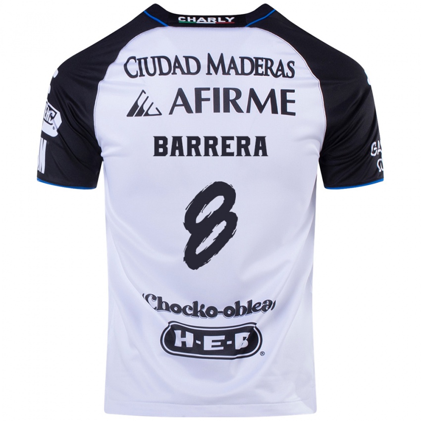 Hombre Camiseta Pablo Barrera #8 Azul Negro 1ª Equipación 2024/25 La Camisa Argentina