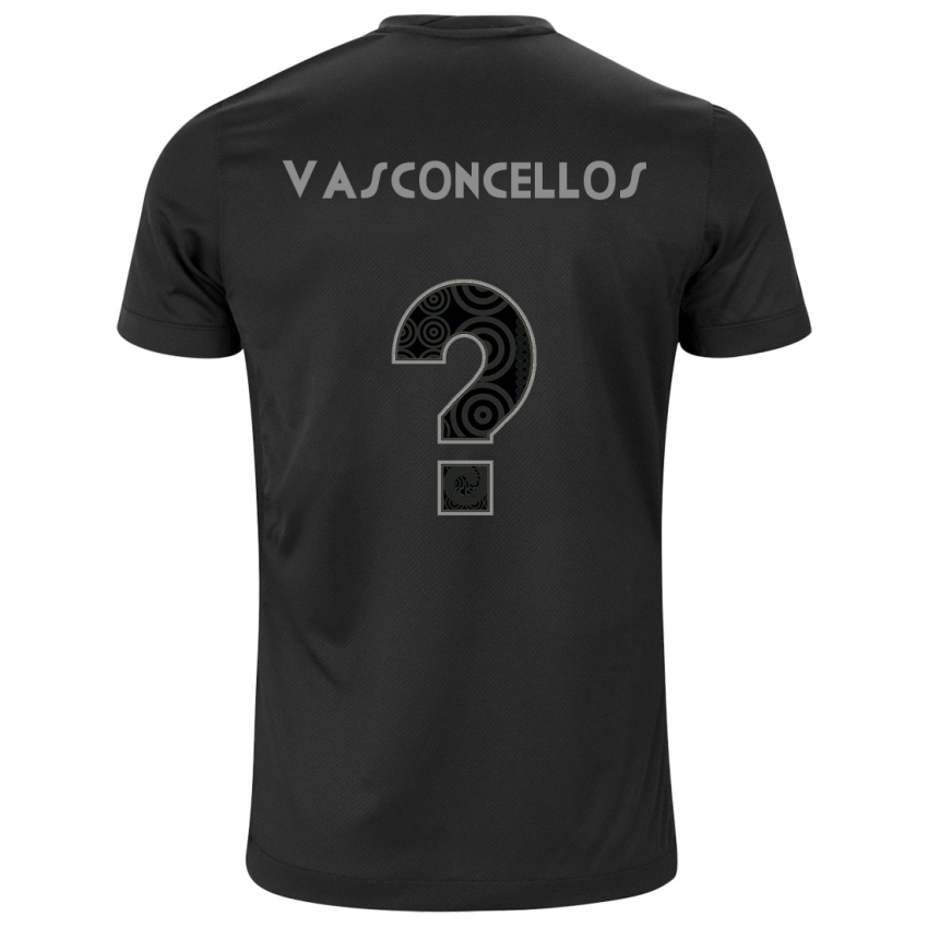 Hombre Camiseta Cauã Vasconcellos #0 Negro 2ª Equipación 2024/25 La Camisa Argentina