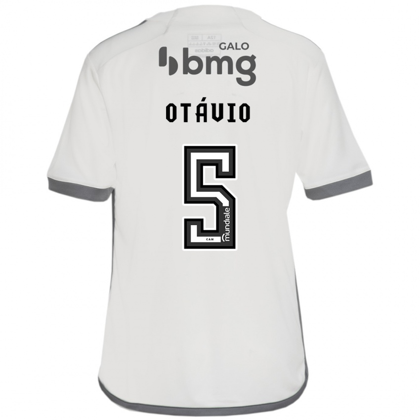 Hombre Camiseta Otávio #5 Blanquecino 2ª Equipación 2024/25 La Camisa Argentina