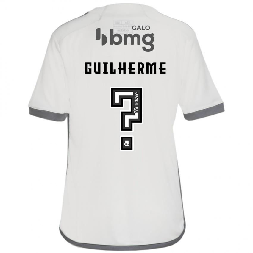 Hombre Camiseta Kauan Guilherme #0 Blanquecino 2ª Equipación 2024/25 La Camisa Argentina