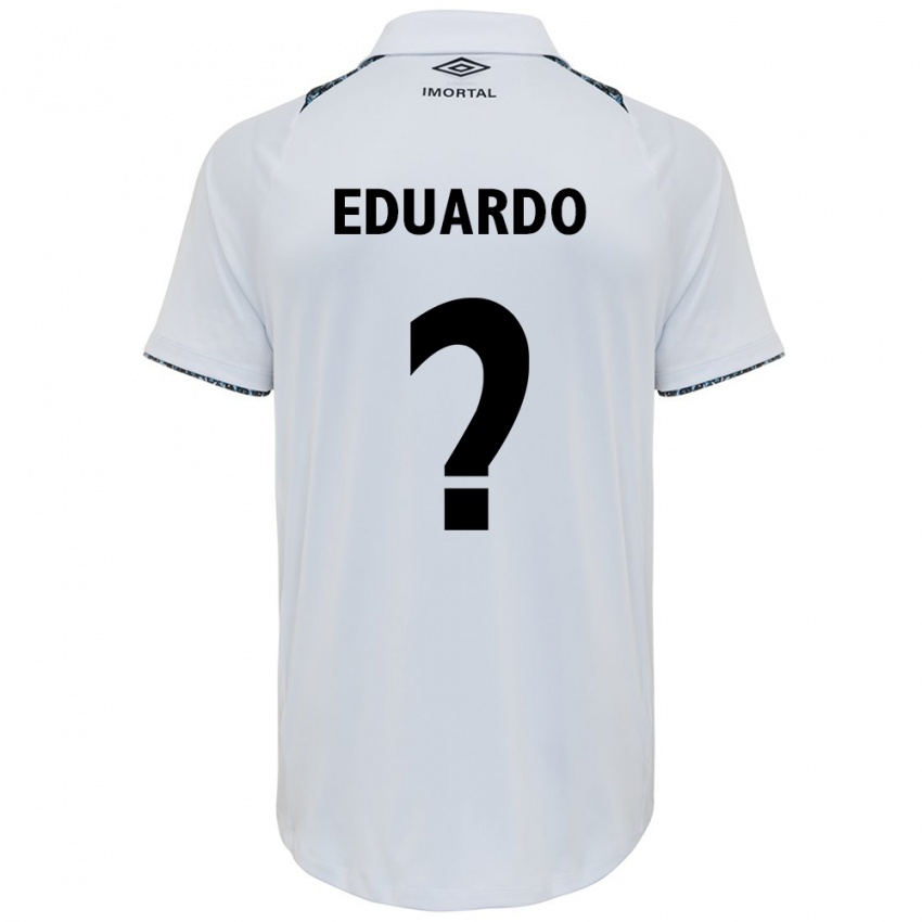 Hombre Camiseta Eduardo #0 Blanco Azul 2ª Equipación 2024/25 La Camisa Argentina