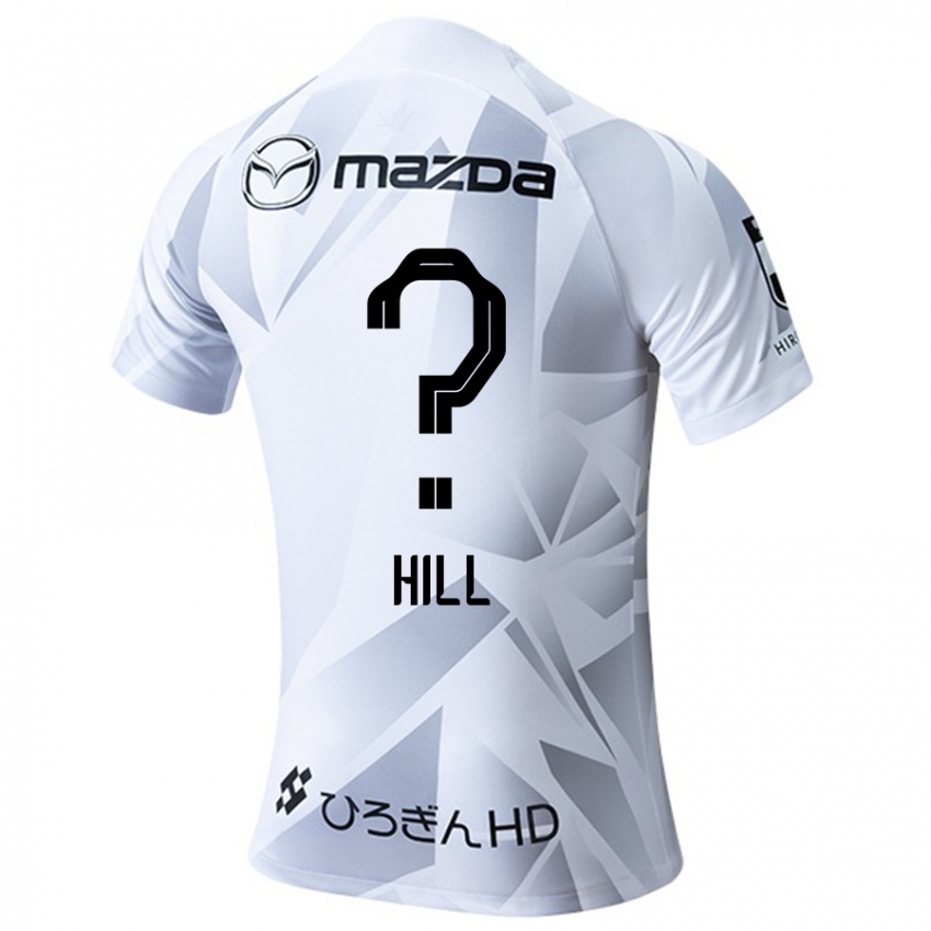 Hombre Camiseta Cailen Hill #0 Blanco Gris Negro 2ª Equipación 2024/25 La Camisa Argentina