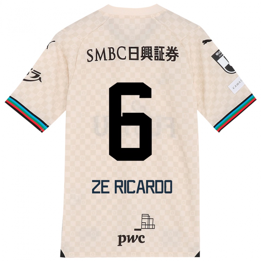 Hombre Camiseta Zé Ricardo #6 Blanco Gris 2ª Equipación 2024/25 La Camisa Argentina