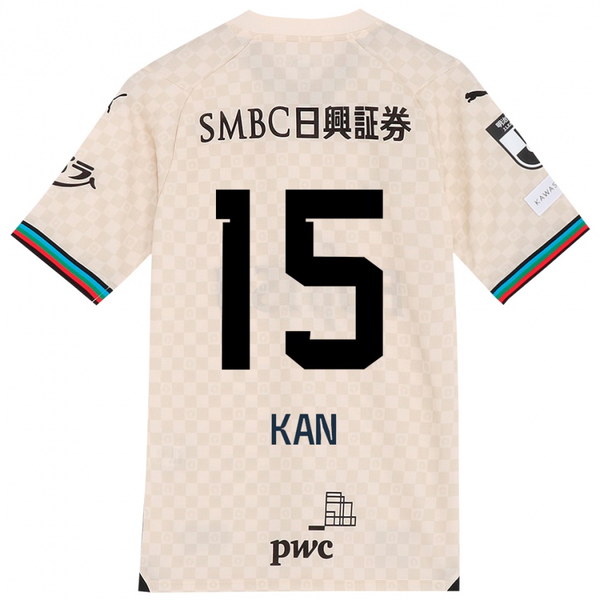 Hombre Camiseta Noriharu Kan #15 Blanco Gris 2ª Equipación 2024/25 La Camisa Argentina