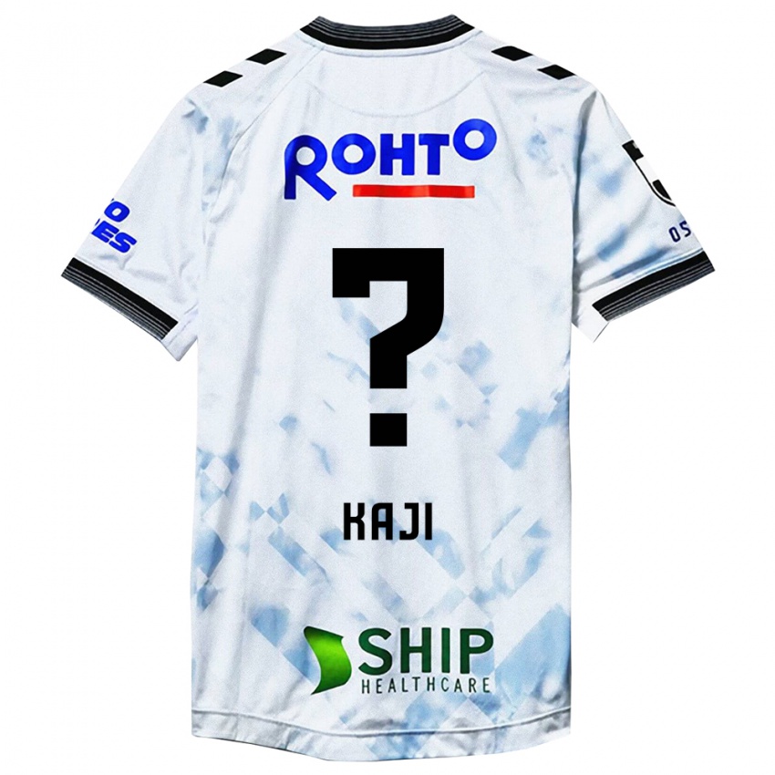 Hombre Camiseta Rihito Kaji #0 Blanco Negro 2ª Equipación 2024/25 La Camisa Argentina