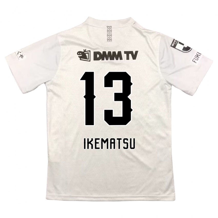 Hombre Camiseta Shumpei Ikematsu #13 Gris Negro 2ª Equipación 2024/25 La Camisa Argentina