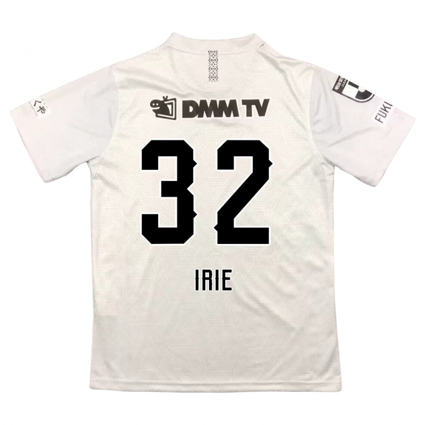 Hombre Camiseta Yujin Irie #32 Gris Negro 2ª Equipación 2024/25 La Camisa Argentina