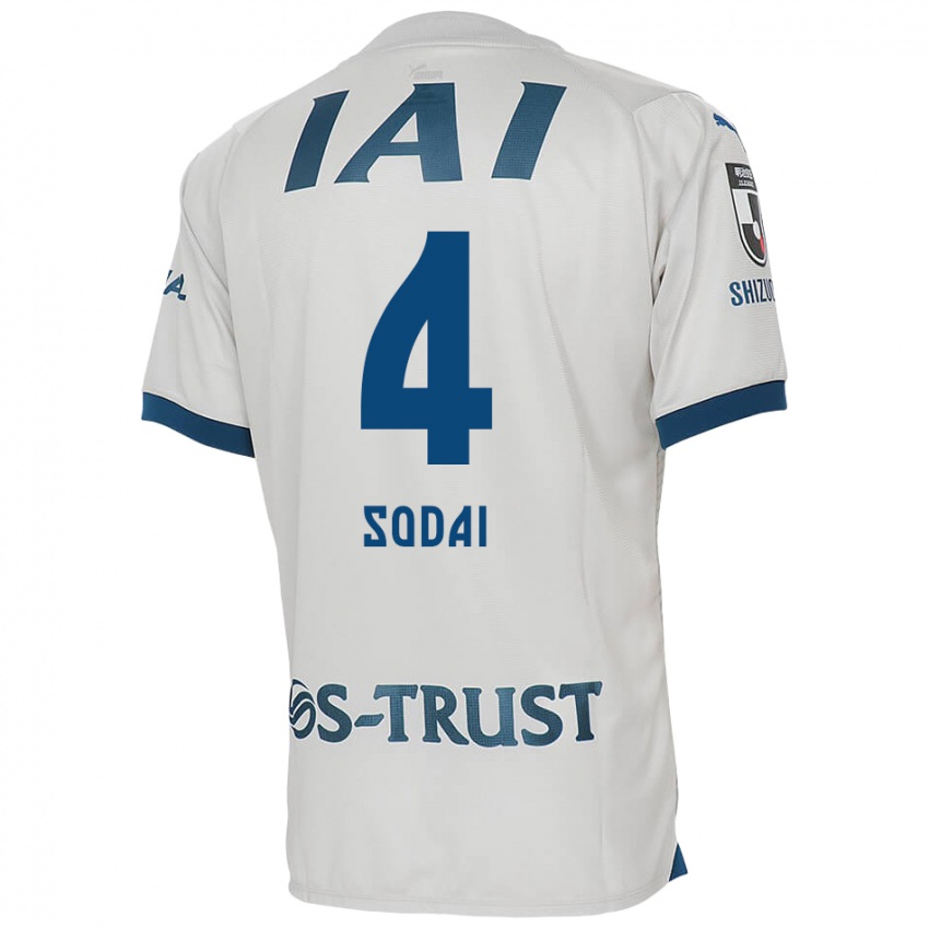 Hombre Camiseta Sodai Hasukawa #4 Blanco Azul 2ª Equipación 2024/25 La Camisa Argentina