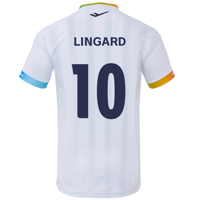 Hombre Camiseta Jesse Lingard #10 Blanco Azul 2ª Equipación 2024/25 La Camisa Argentina