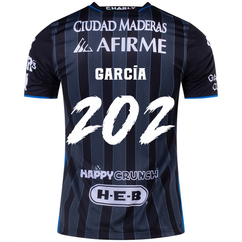 Hombre Camiseta Diego García #202 Blanco Negro 2ª Equipación 2024/25 La Camisa Argentina