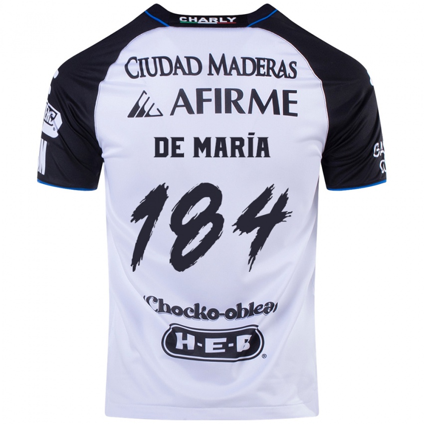 Mujer Camiseta Antonio De María Y Campos #184 Azul Negro 1ª Equipación 2024/25 La Camisa Argentina