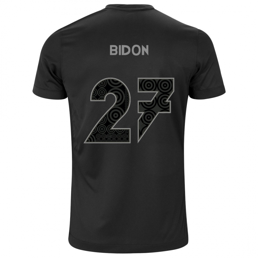 Mujer Camiseta Breno Bidon #27 Negro 2ª Equipación 2024/25 La Camisa Argentina