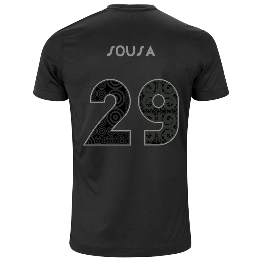 Mujer Camiseta Arthur Sousa #29 Negro 2ª Equipación 2024/25 La Camisa Argentina