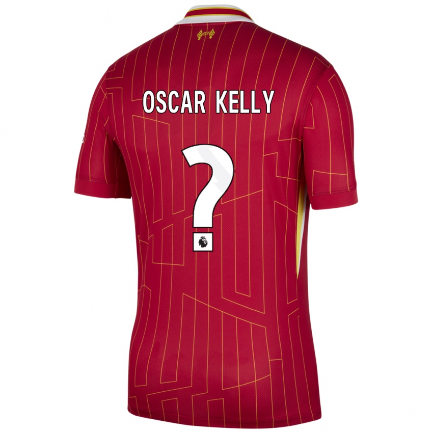 Niño Camiseta Oscar Kelly #0 Rojo Amarillo Blanco 1ª Equipación 2024/25 La Camisa Argentina