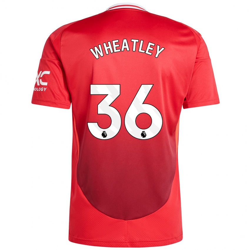 Niño Camiseta Ethan Wheatley #36 Rojo Brillante 1ª Equipación 2024/25 La Camisa Argentina