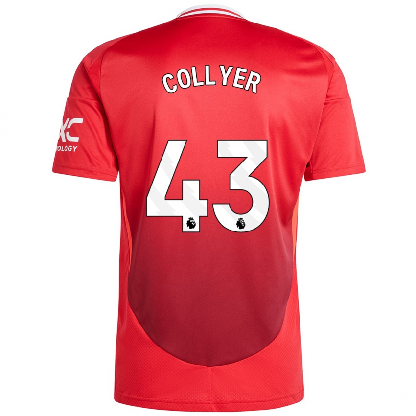 Niño Camiseta Toby Collyer #43 Rojo Brillante 1ª Equipación 2024/25 La Camisa Argentina