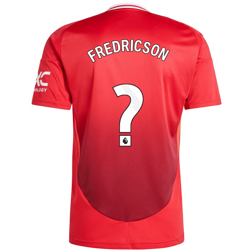 Niño Camiseta Tyler Fredricson #0 Rojo Brillante 1ª Equipación 2024/25 La Camisa Argentina