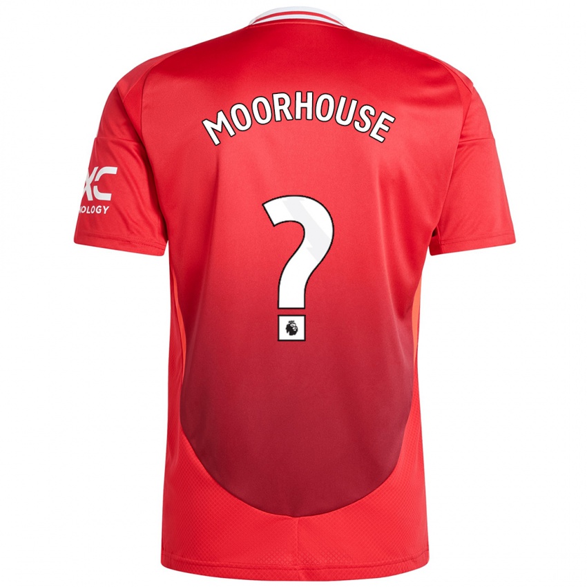 Niño Camiseta Jack Moorhouse #0 Rojo Brillante 1ª Equipación 2024/25 La Camisa Argentina