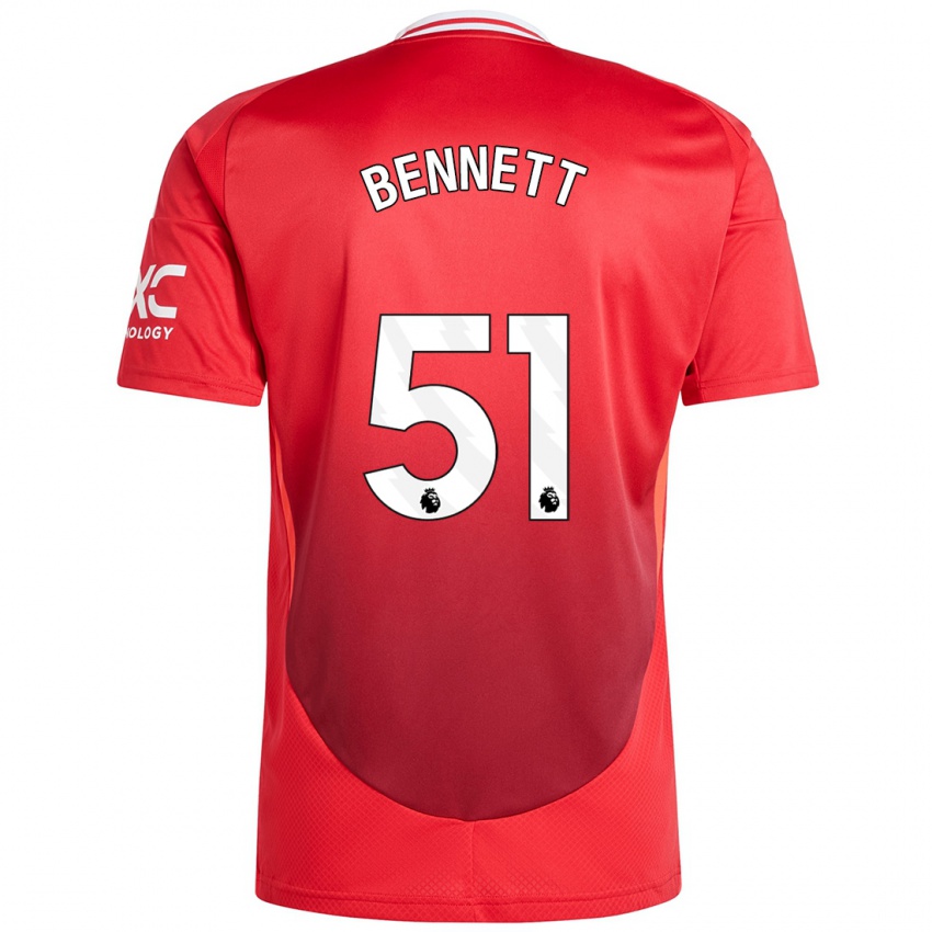 Niño Camiseta Rhys Bennett #51 Rojo Brillante 1ª Equipación 2024/25 La Camisa Argentina