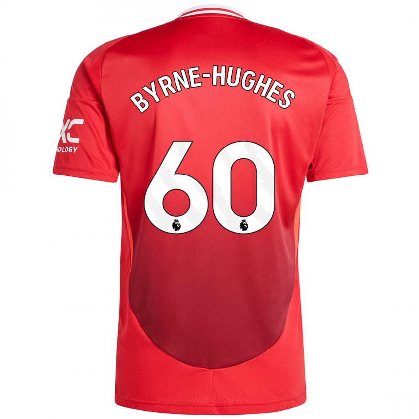 Niño Camiseta Cameron Byrne-Hughes #60 Rojo Brillante 1ª Equipación 2024/25 La Camisa Argentina