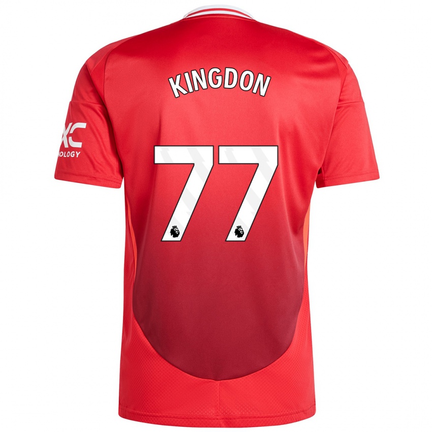 Niño Camiseta Jack Kingdon #77 Rojo Brillante 1ª Equipación 2024/25 La Camisa Argentina