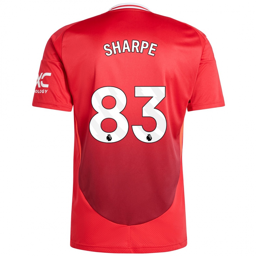 Niño Camiseta Malachi Sharpe #83 Rojo Brillante 1ª Equipación 2024/25 La Camisa Argentina