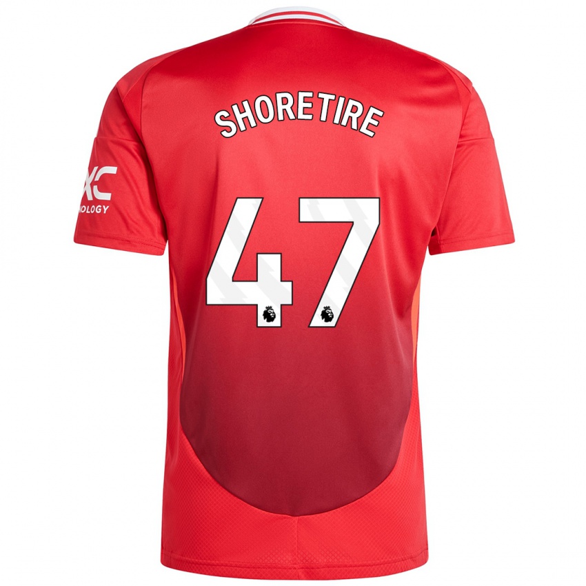 Niño Camiseta Shola Shoretire #47 Rojo Brillante 1ª Equipación 2024/25 La Camisa Argentina