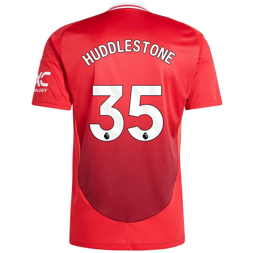 Niño Camiseta Tom Huddlestone #35 Rojo Brillante 1ª Equipación 2024/25 La Camisa Argentina