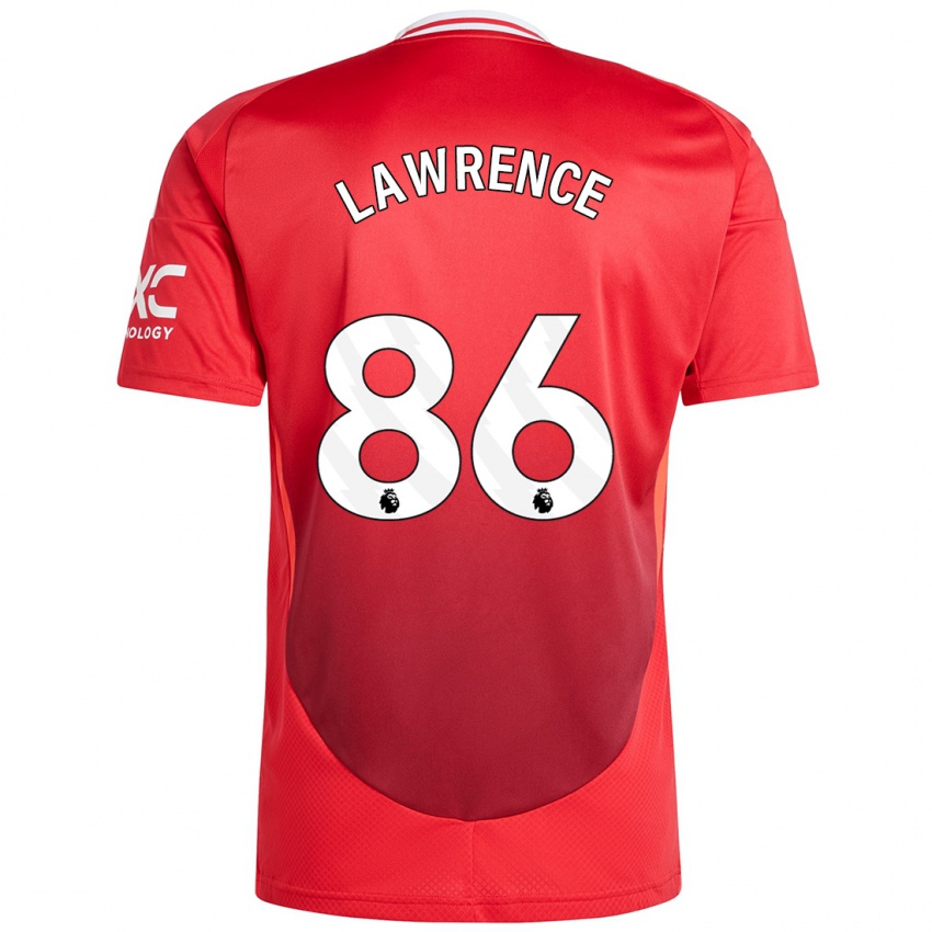 Niño Camiseta Marcus Lawrence #86 Rojo Brillante 1ª Equipación 2024/25 La Camisa Argentina