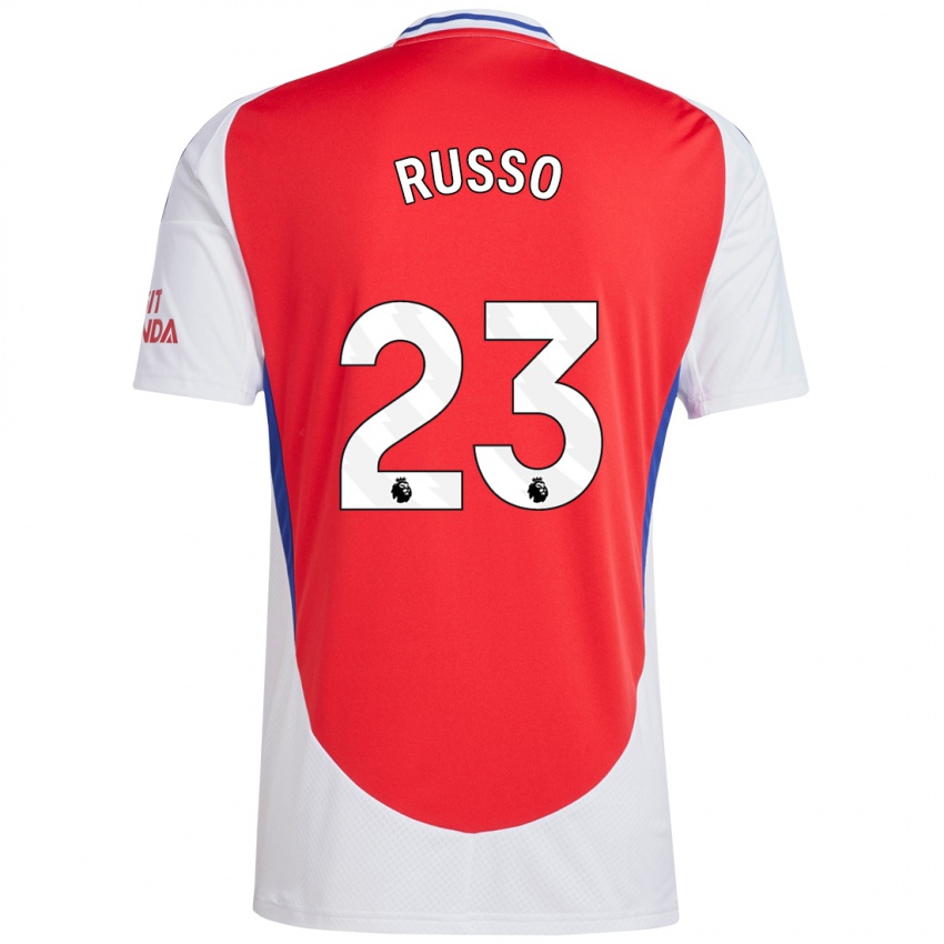 Niño Camiseta Alessia Russo #23 Rojo Blanco 1ª Equipación 2024/25 La Camisa Argentina