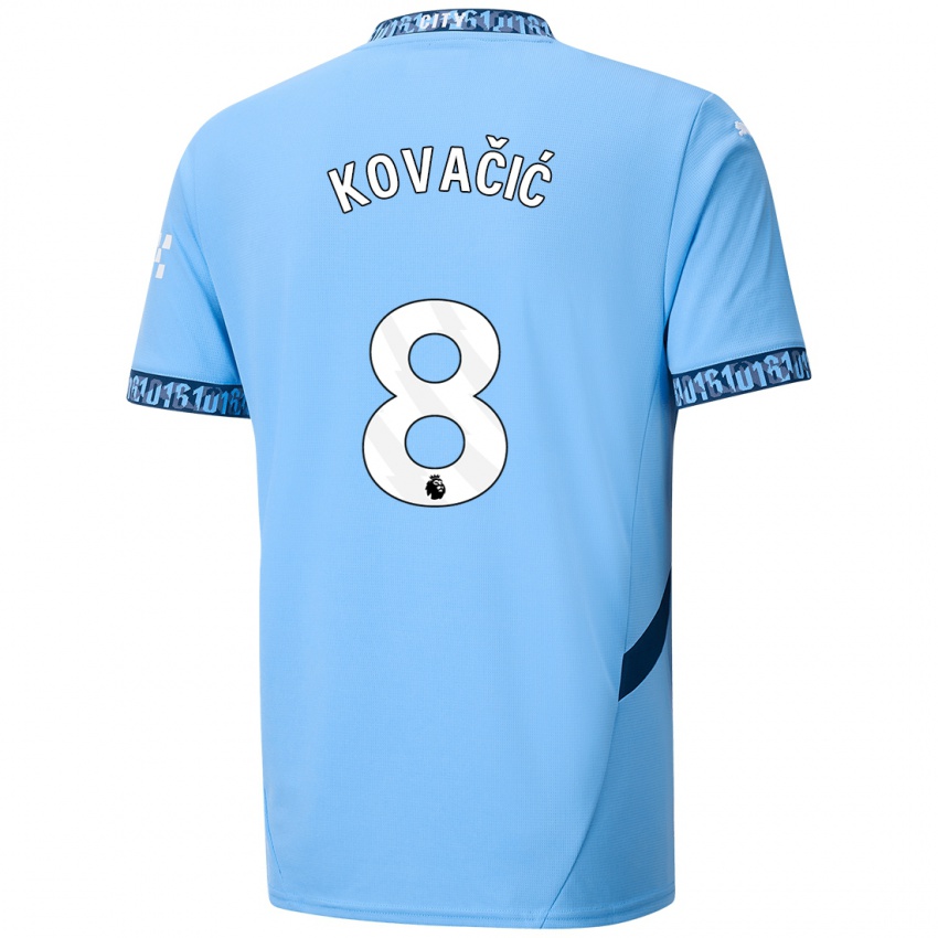 Niño Camiseta Mateo Kovacic #8 Azul Marino 1ª Equipación 2024/25 La Camisa Argentina