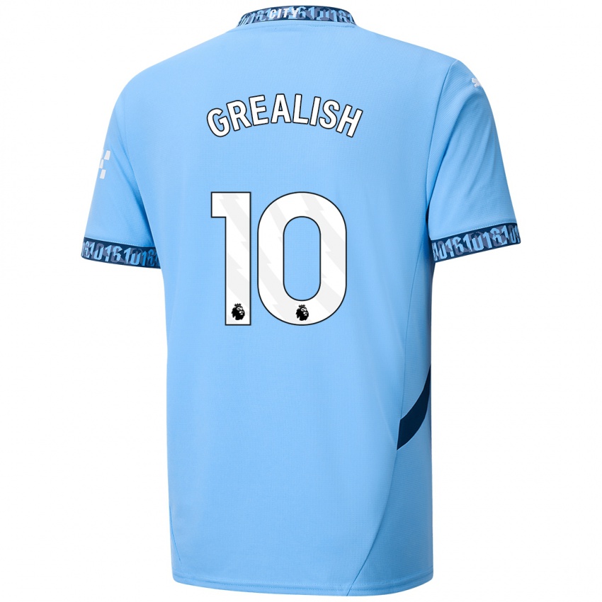 Niño Camiseta Jack Grealish #10 Azul Marino 1ª Equipación 2024/25 La Camisa Argentina