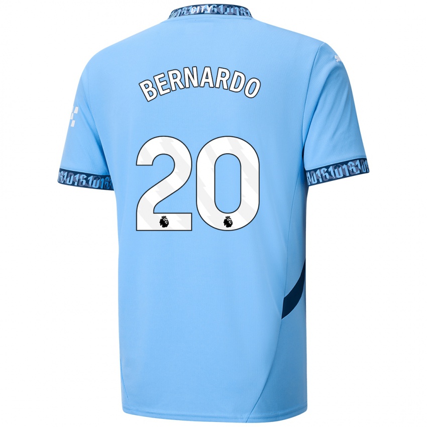 Niño Camiseta Bernardo Silva #20 Azul Marino 1ª Equipación 2024/25 La Camisa Argentina