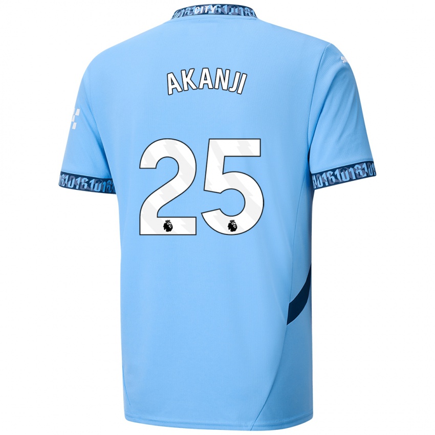 Niño Camiseta Manuel Akanji #25 Azul Marino 1ª Equipación 2024/25 La Camisa Argentina