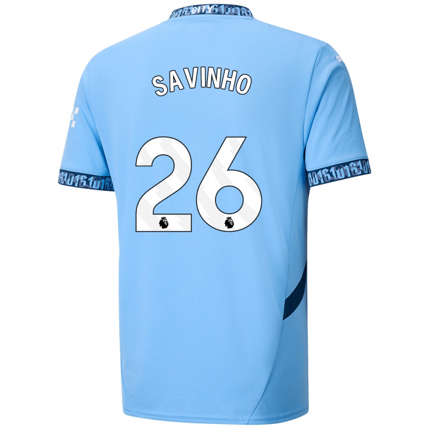 Niño Camiseta Sávio #26 Azul Marino 1ª Equipación 2024/25 La Camisa Argentina