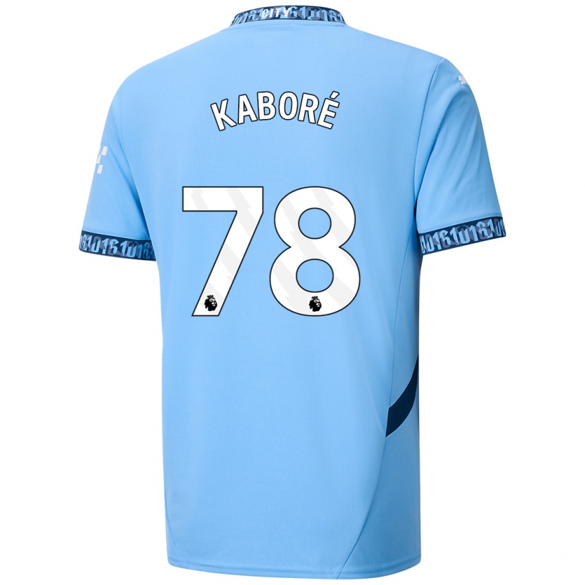 Niño Camiseta Issa Kabore #78 Azul Marino 1ª Equipación 2024/25 La Camisa Argentina